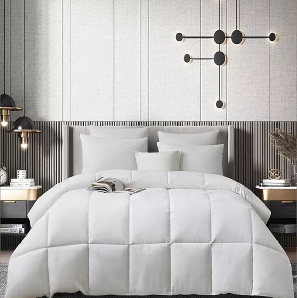 Martha Stewart Collection Allergy Wise Down-Alternative Dobby Stripe Comforter - Picture 2 of 6